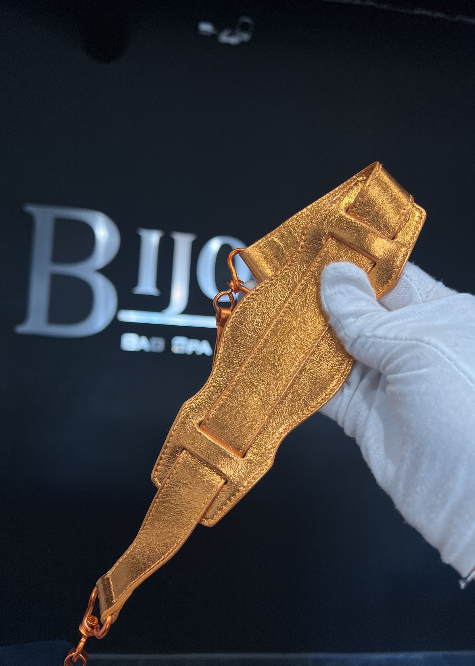 Balenciaga SOLD - Balenciaga Small Orange Metallic