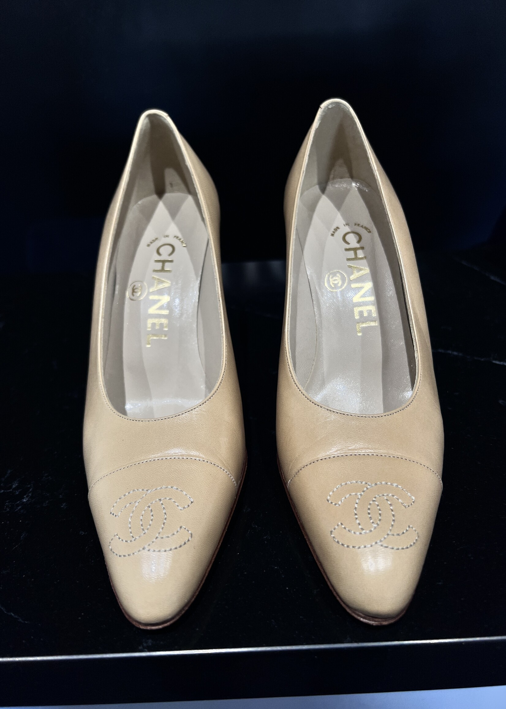 Chanel Chanel Embossed Pumps