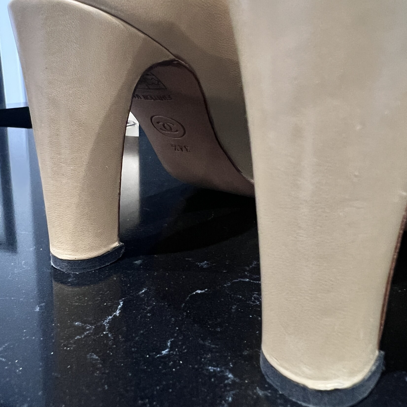 Chanel Chanel Embossed Pumps