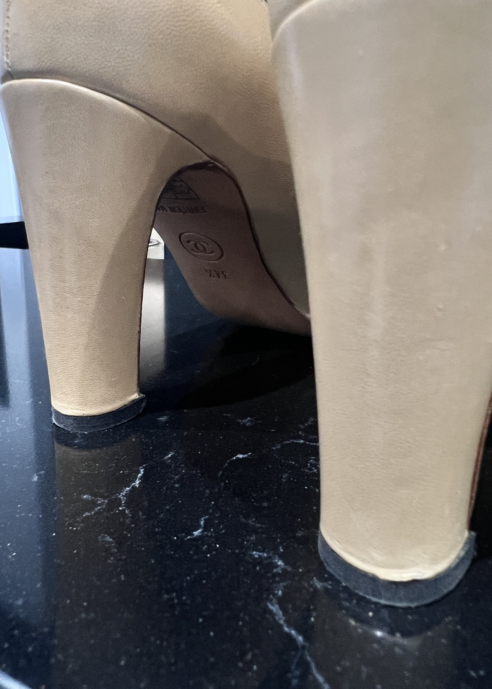 Chanel Chanel Embossed Pumps