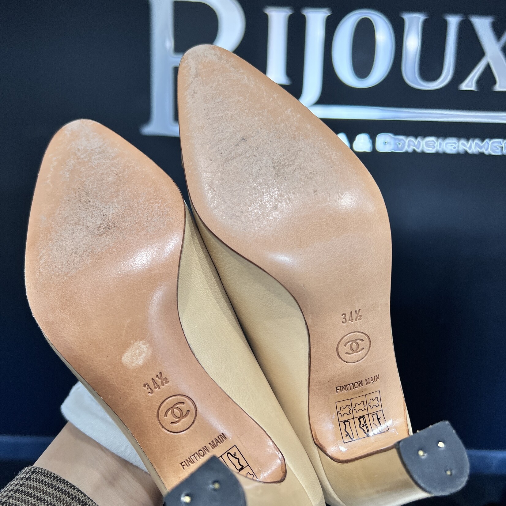 Chanel Chanel Embossed Pumps