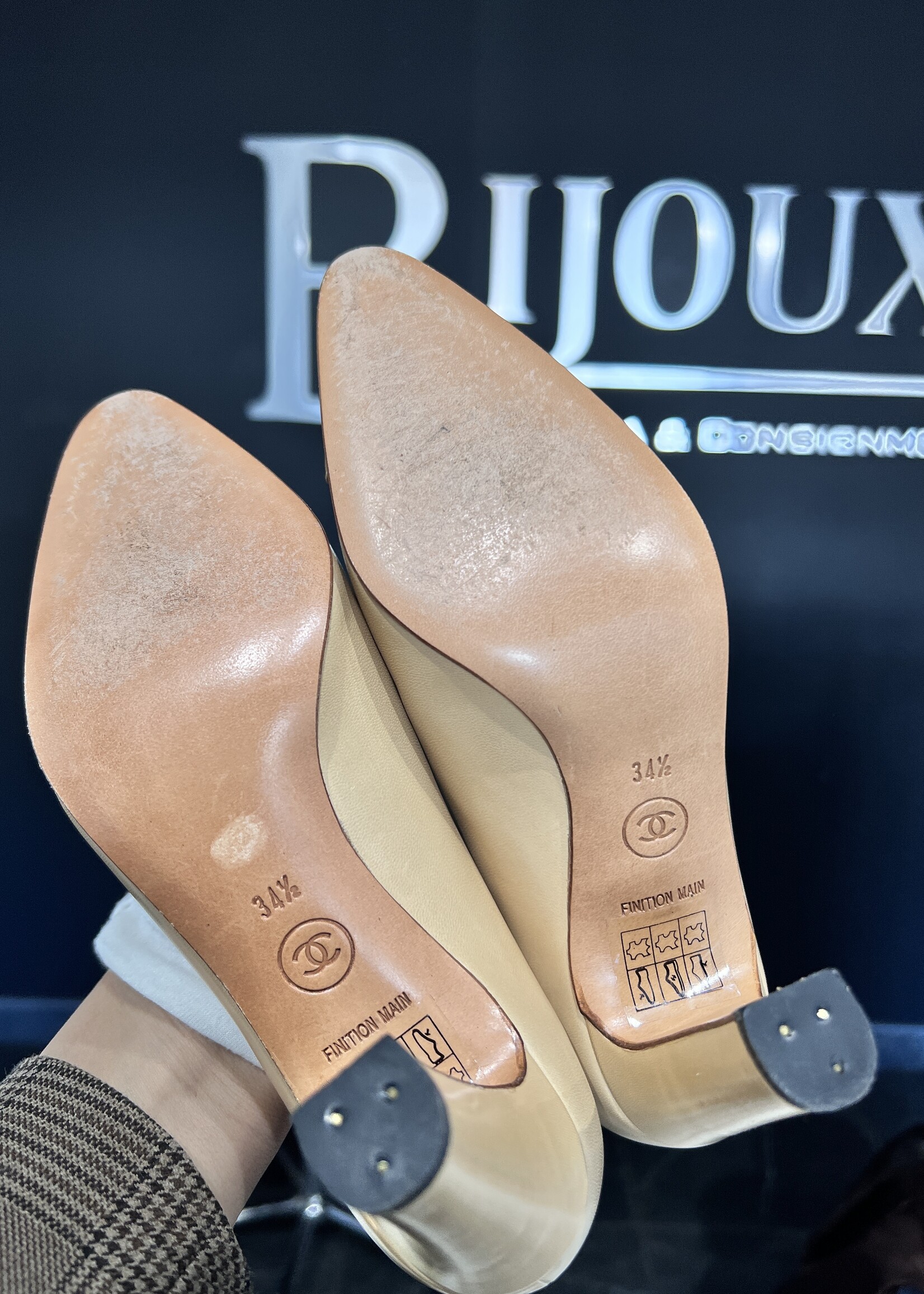 Chanel Chanel Embossed Pumps