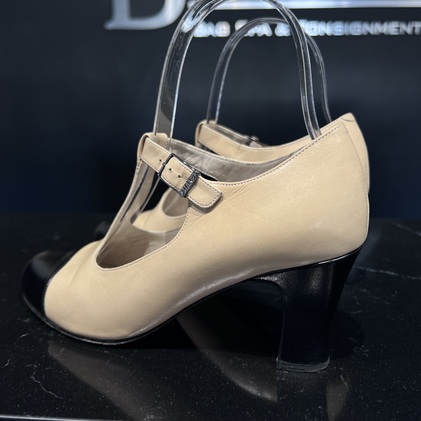 Chanel Chanel Rounded T-Strap Pumps 35.5