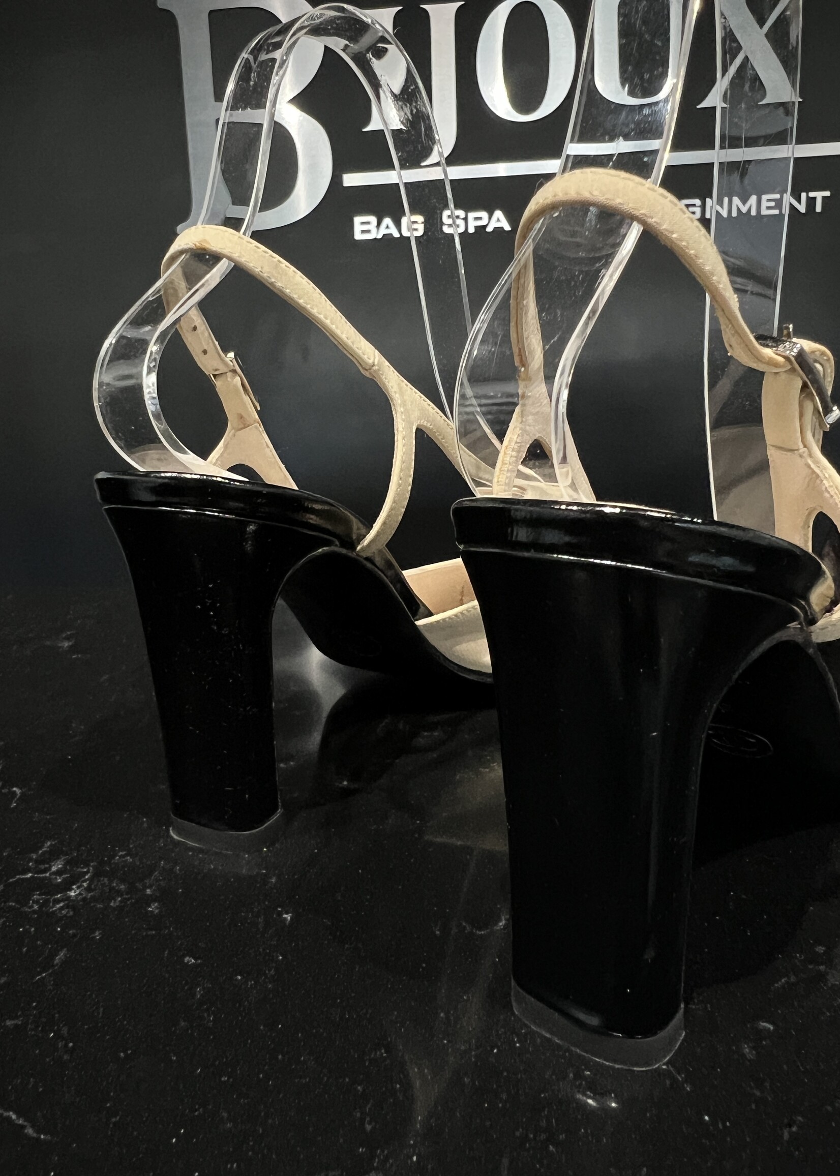 Chanel SOLD - Chanel Slingback Beige 36