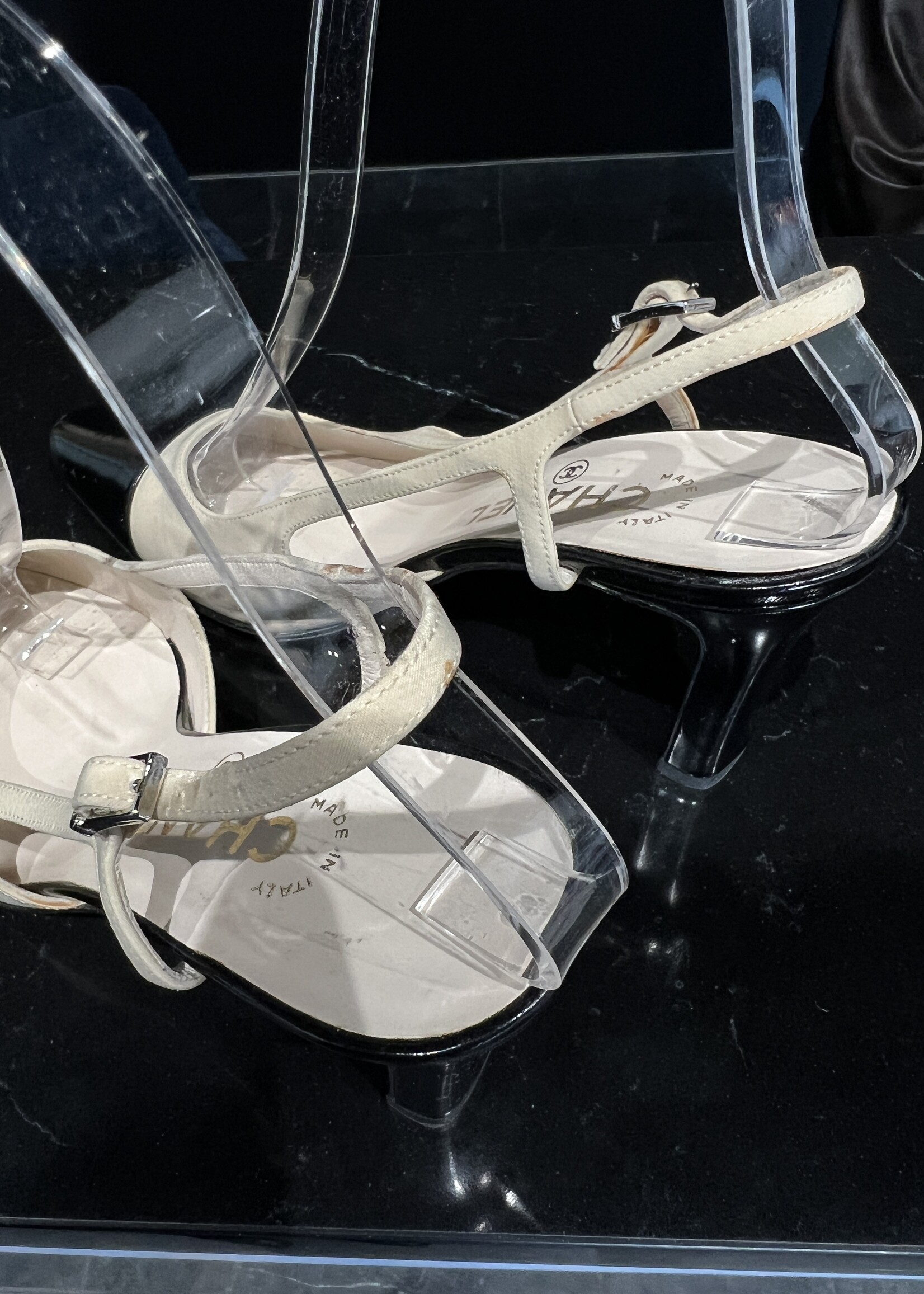 Chanel SOLD - Chanel Slingback Beige 36