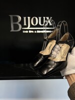 Chanel SOLD - Chanel Black Ankle Strap Pumps 36