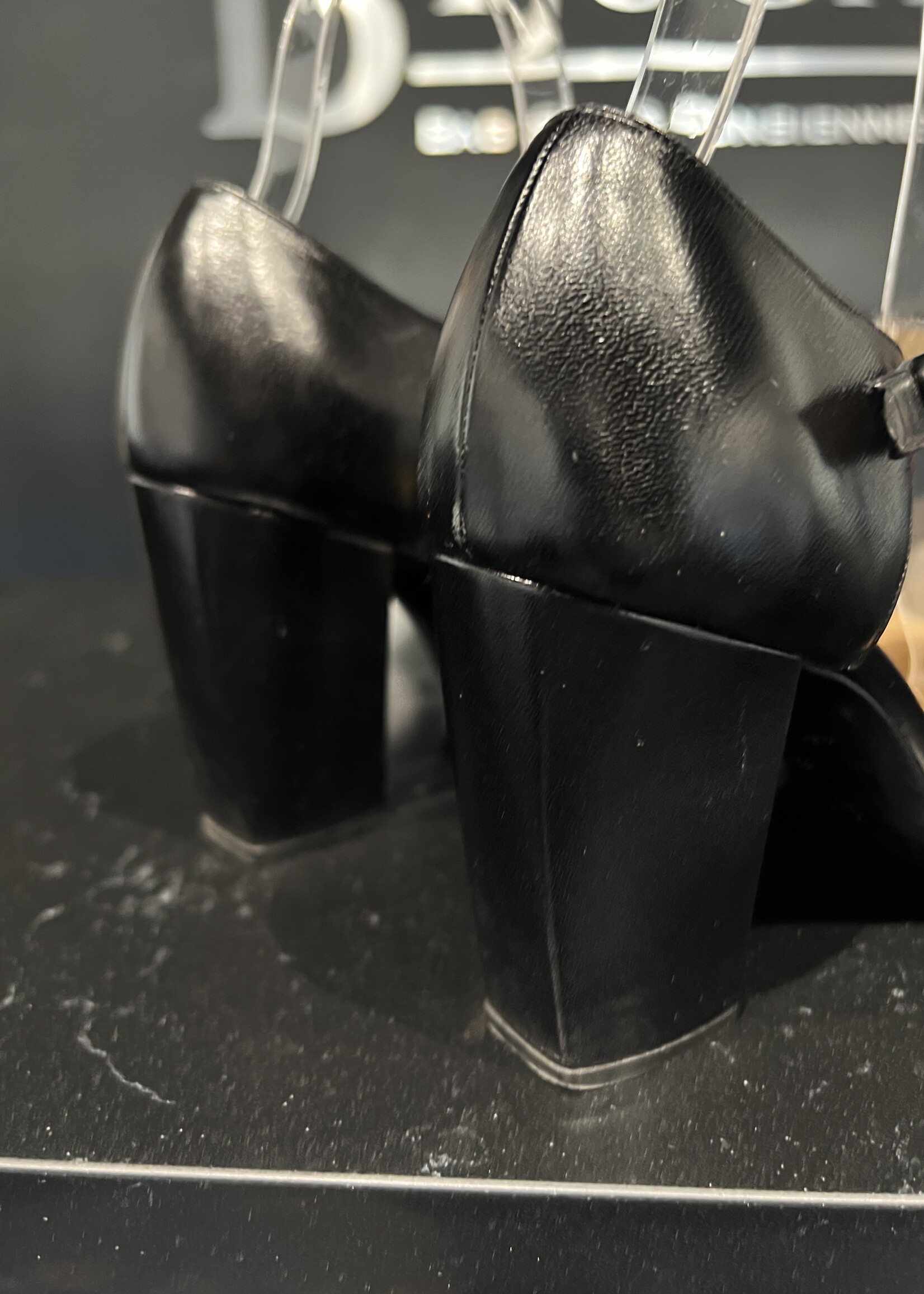 Chanel SOLD - Chanel Black Ankle Strap Pumps 36