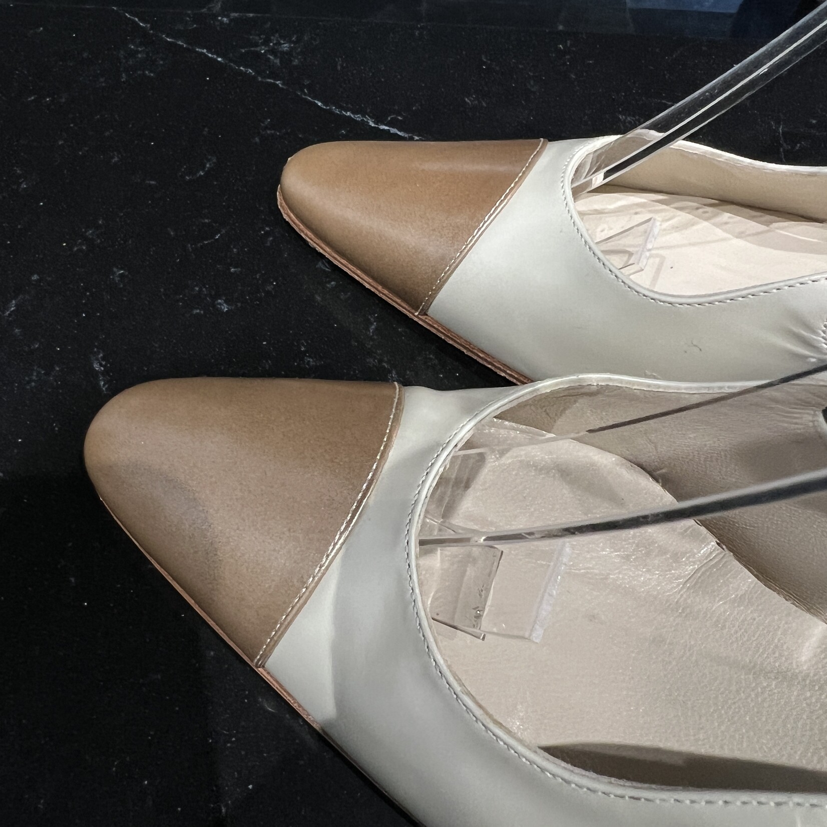 Chanel SOLD - Chanel Slingback Brown 36