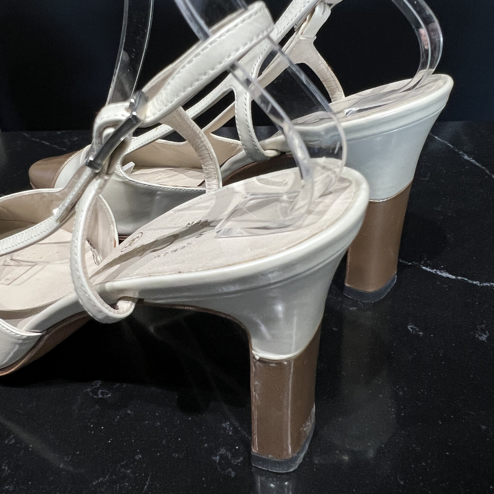 Chanel SOLD - Chanel Slingback Brown 36