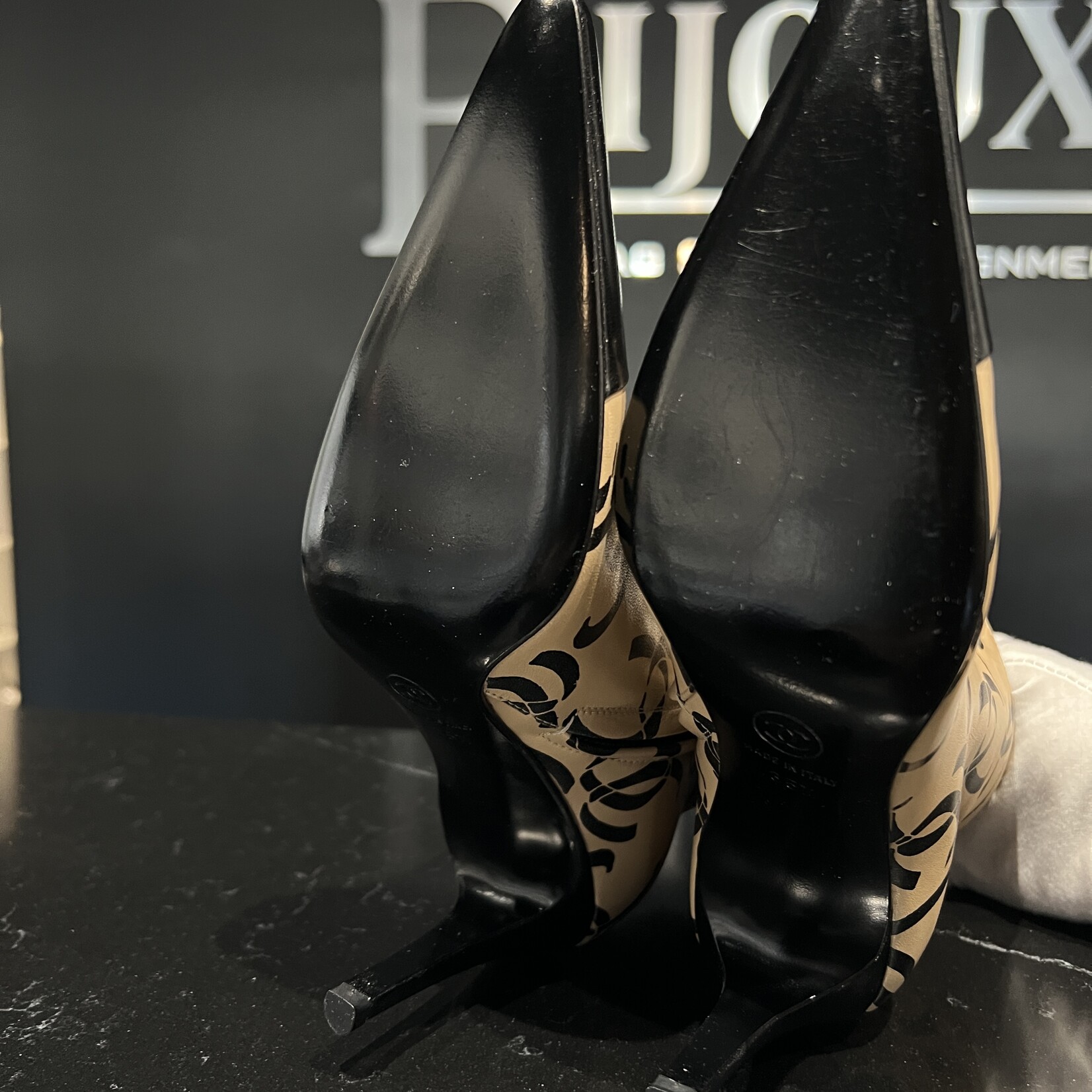 Chanel SOLD - Chanel CC Vintage Boots 35.5