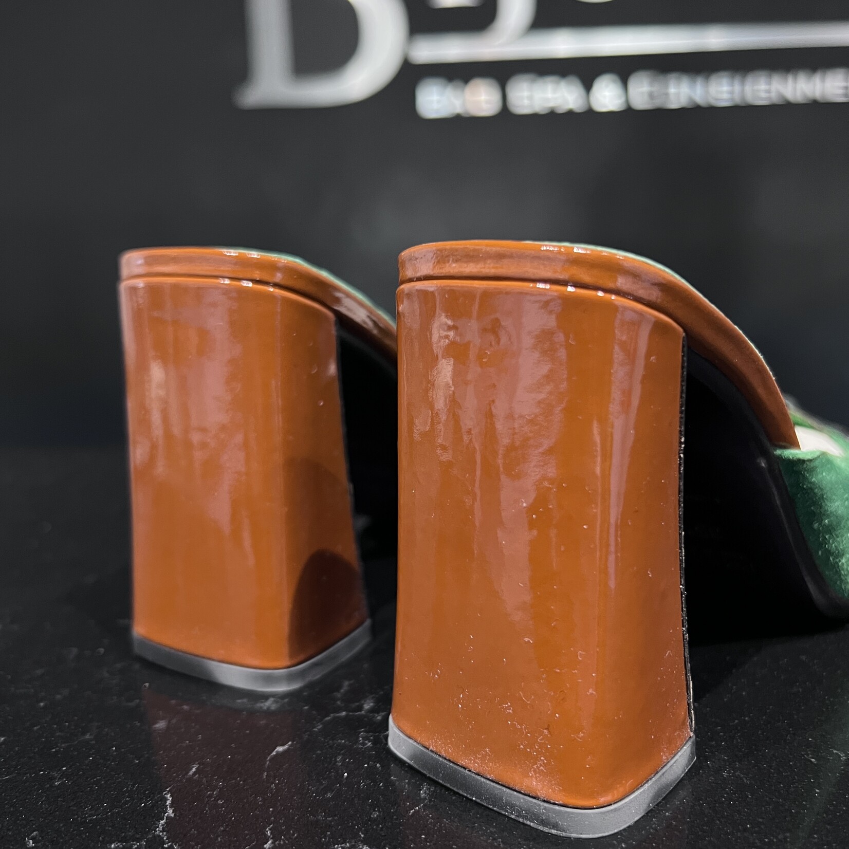 Prada Prada Orange Leaf Kitten Heels 35.5