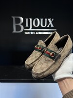 Gucci SOLD - Gucci Womens Canvas Loafers 36