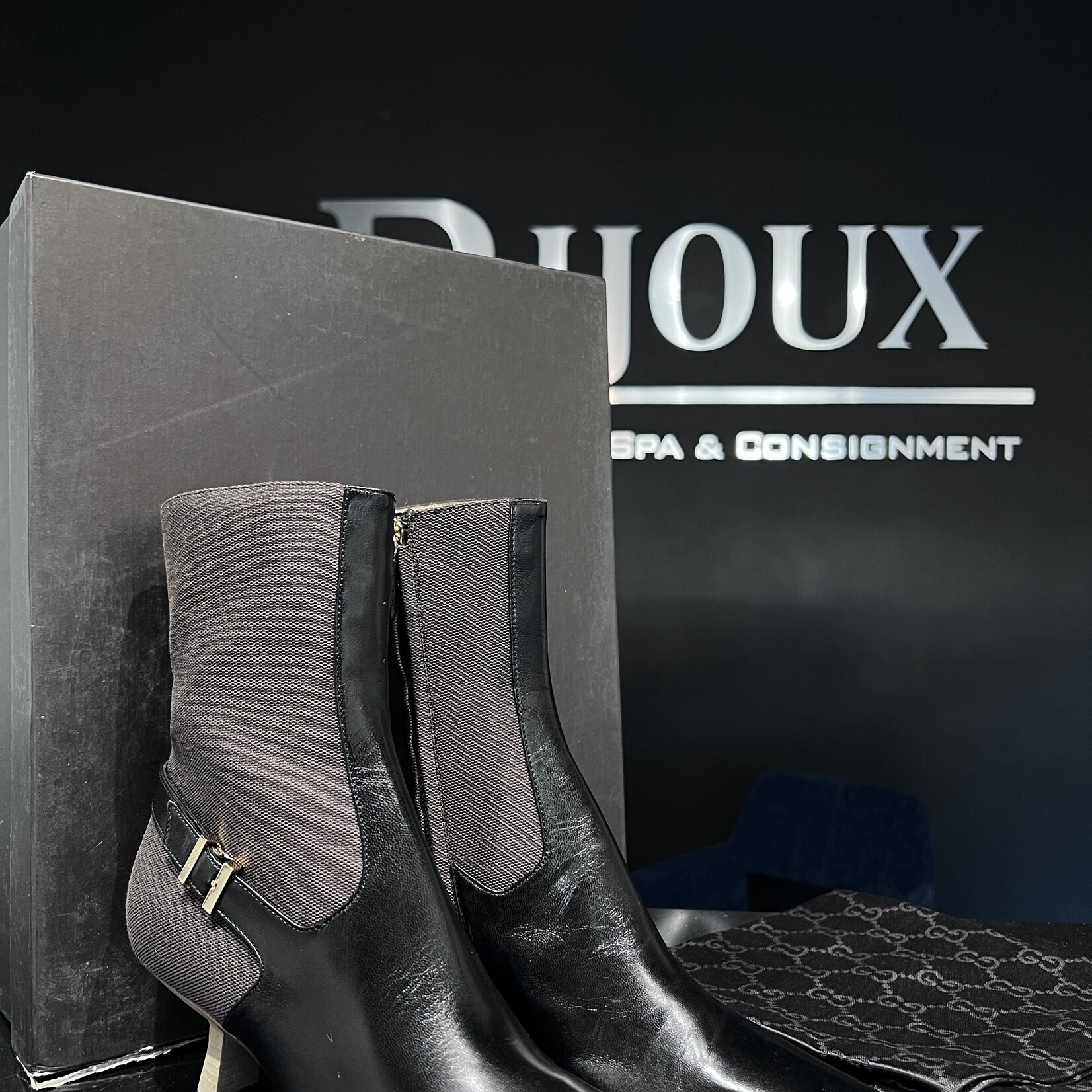 Gucci Gucci Leather Toe Boots 35.5