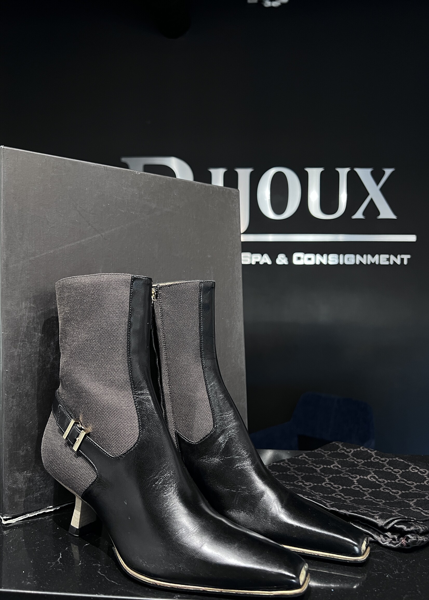 Gucci Gucci Leather Toe Boots 35.5