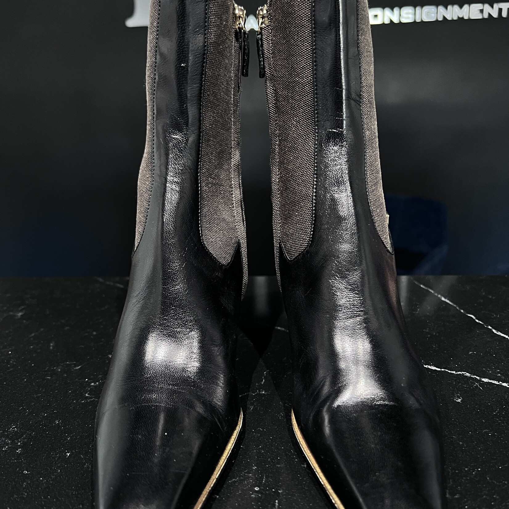 Gucci Gucci Leather Toe Boots 35.5