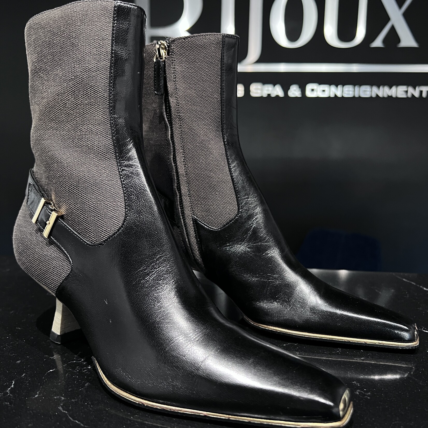 Gucci Gucci Leather Toe Boots 35.5