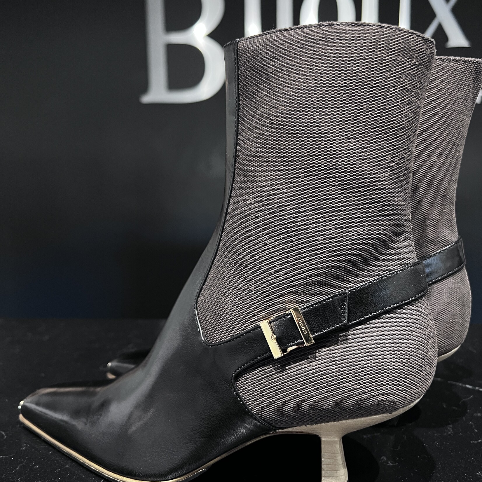 Gucci Gucci Leather Toe Boots 35.5