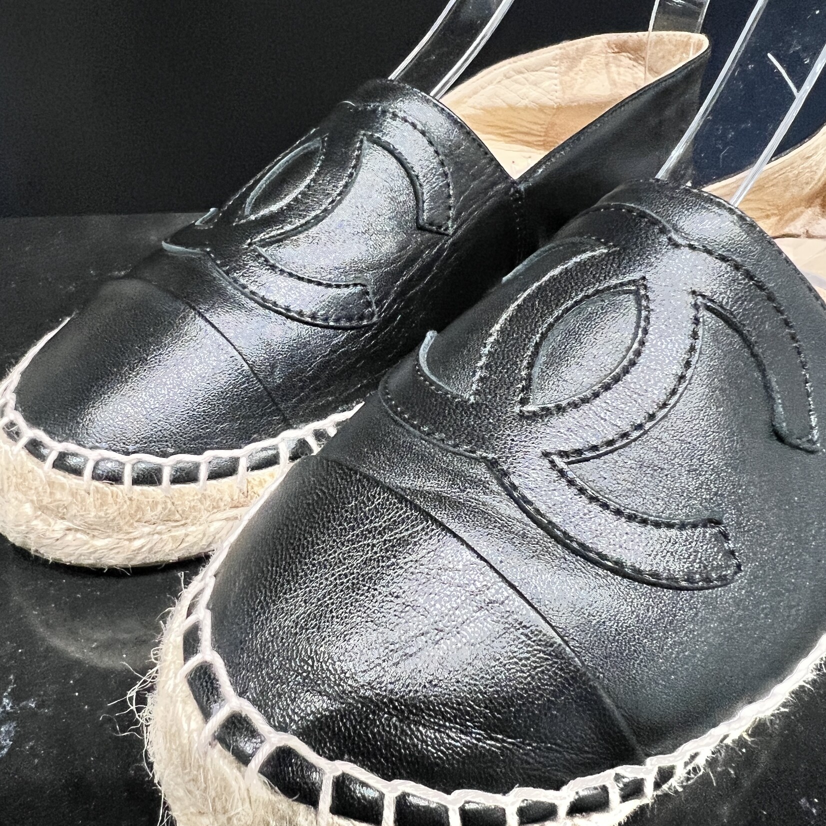 Chanel SOLD - Chanel Leather Espradilles