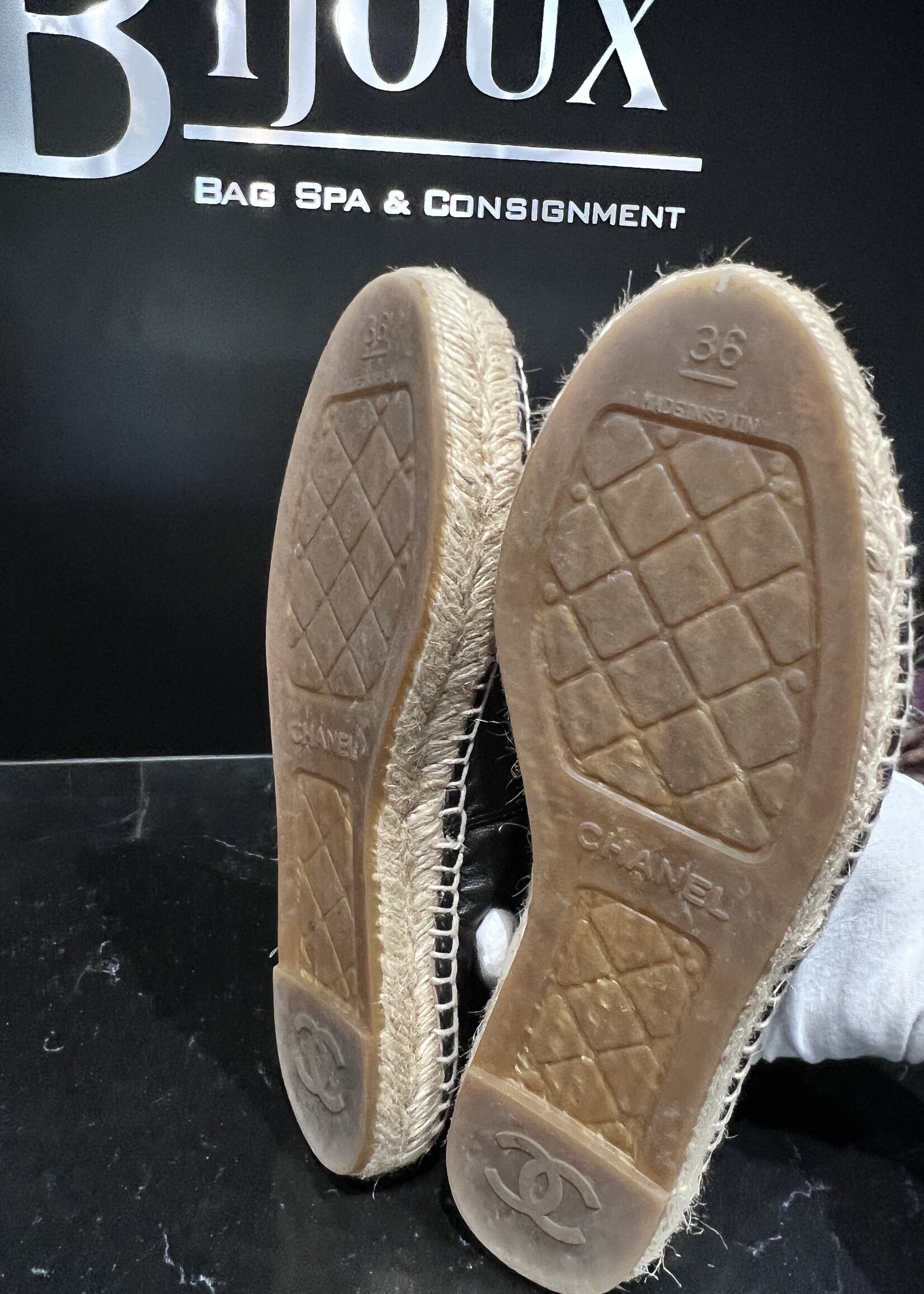 Chanel SOLD - Chanel Leather Espradilles