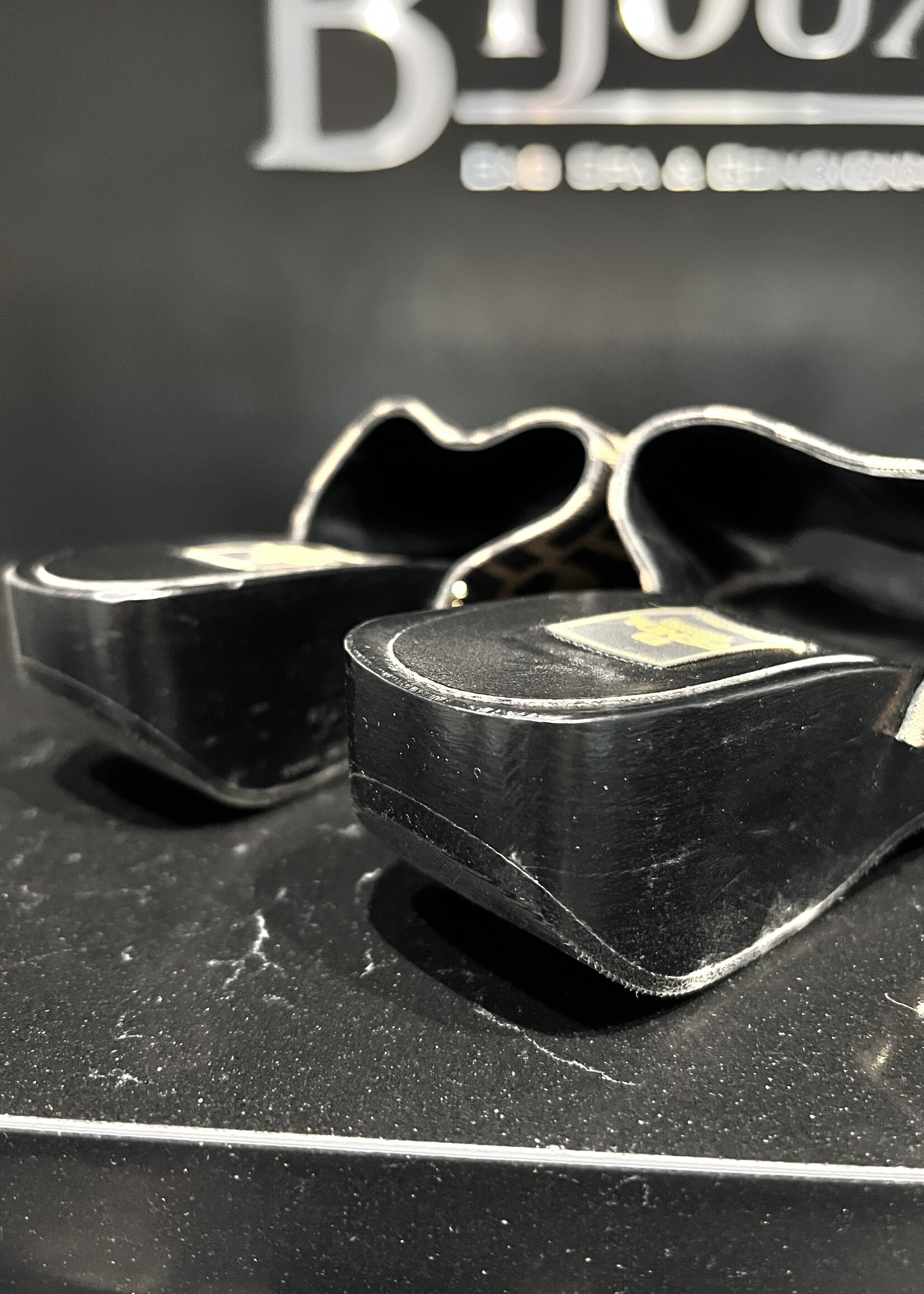 Fendi Fendi Monogram Heeled Slides