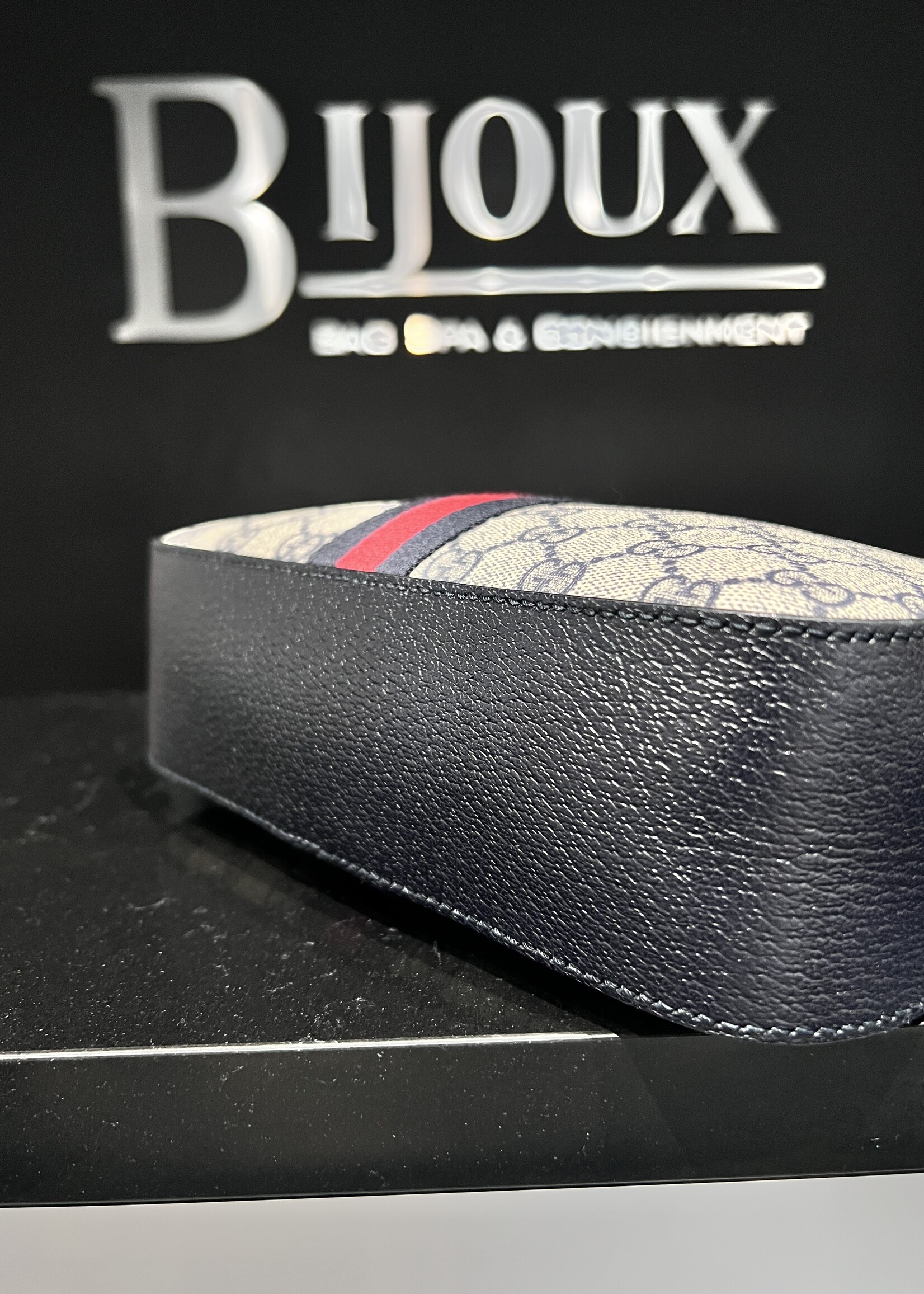 Gucci Gucci Navy Ophidia Camera Crossbody Bag