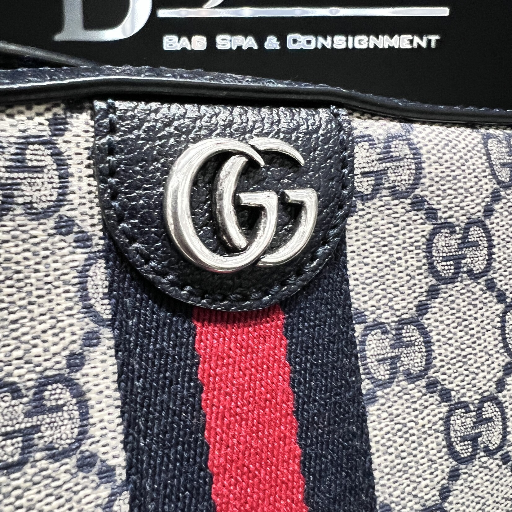 Gucci Gucci Navy Ophidia Camera Crossbody Bag