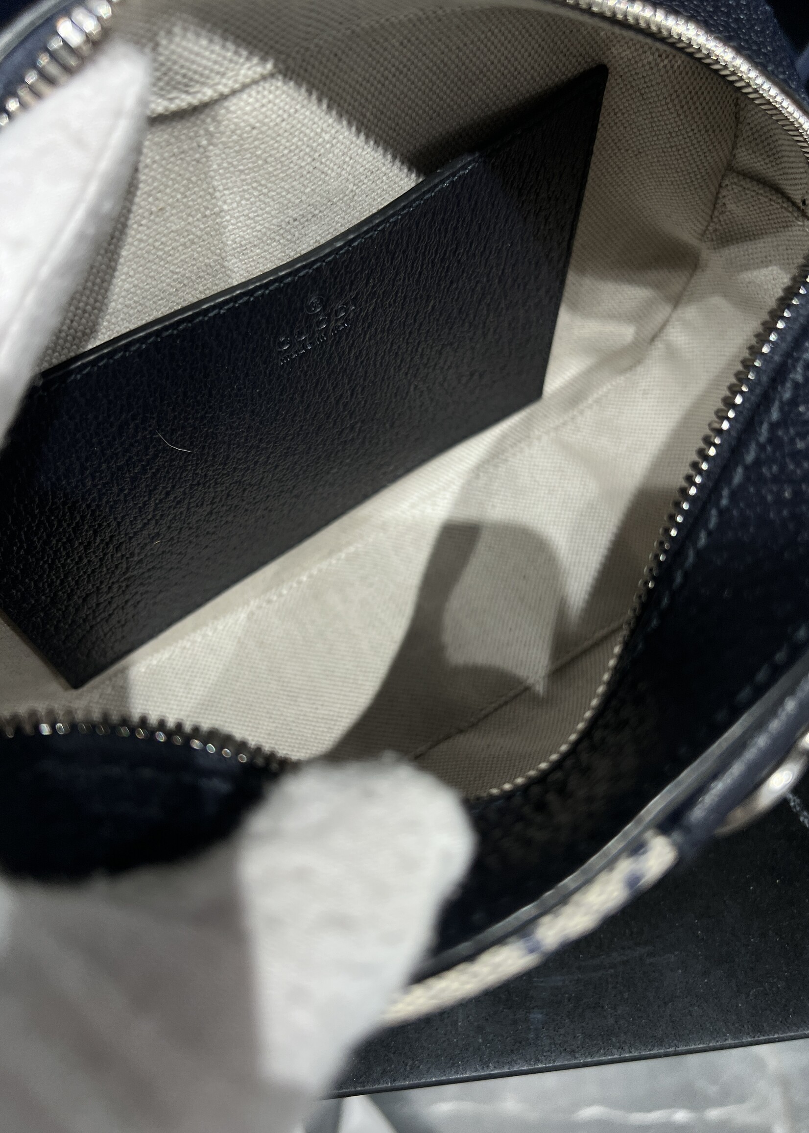 Gucci Gucci Navy Ophidia Camera Crossbody Bag