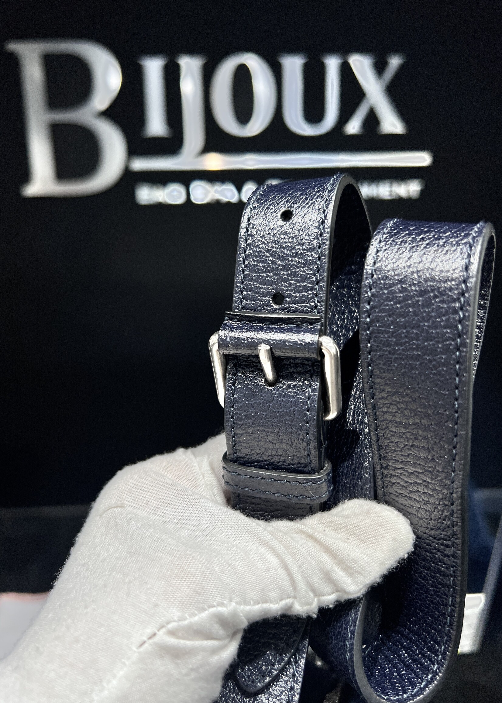 Gucci Gucci Navy Ophidia Camera Crossbody Bag