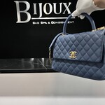 Chanel SOLD - Chanel Medium Coco Handle Blue