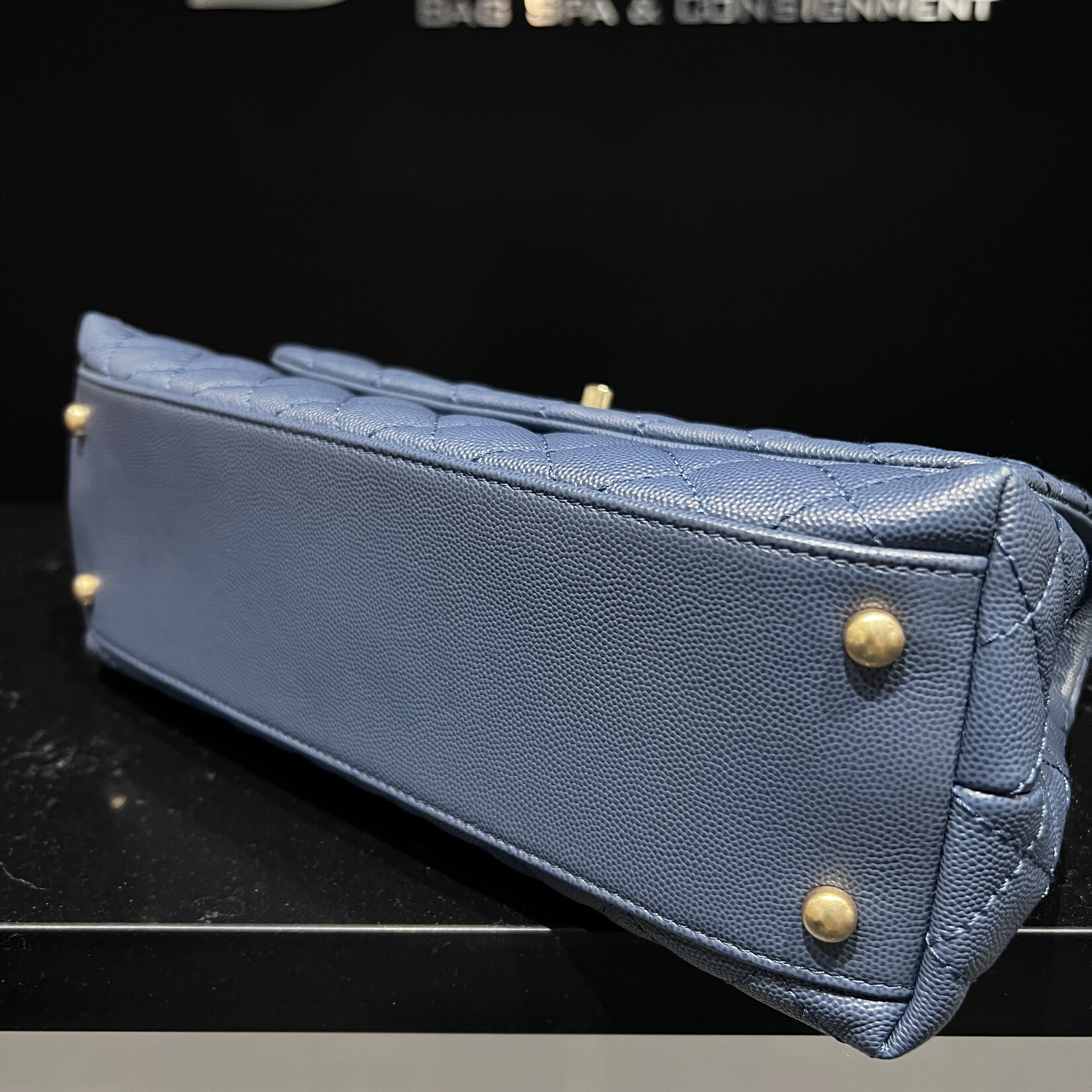 Chanel SOLD - Chanel Medium Coco Handle Blue