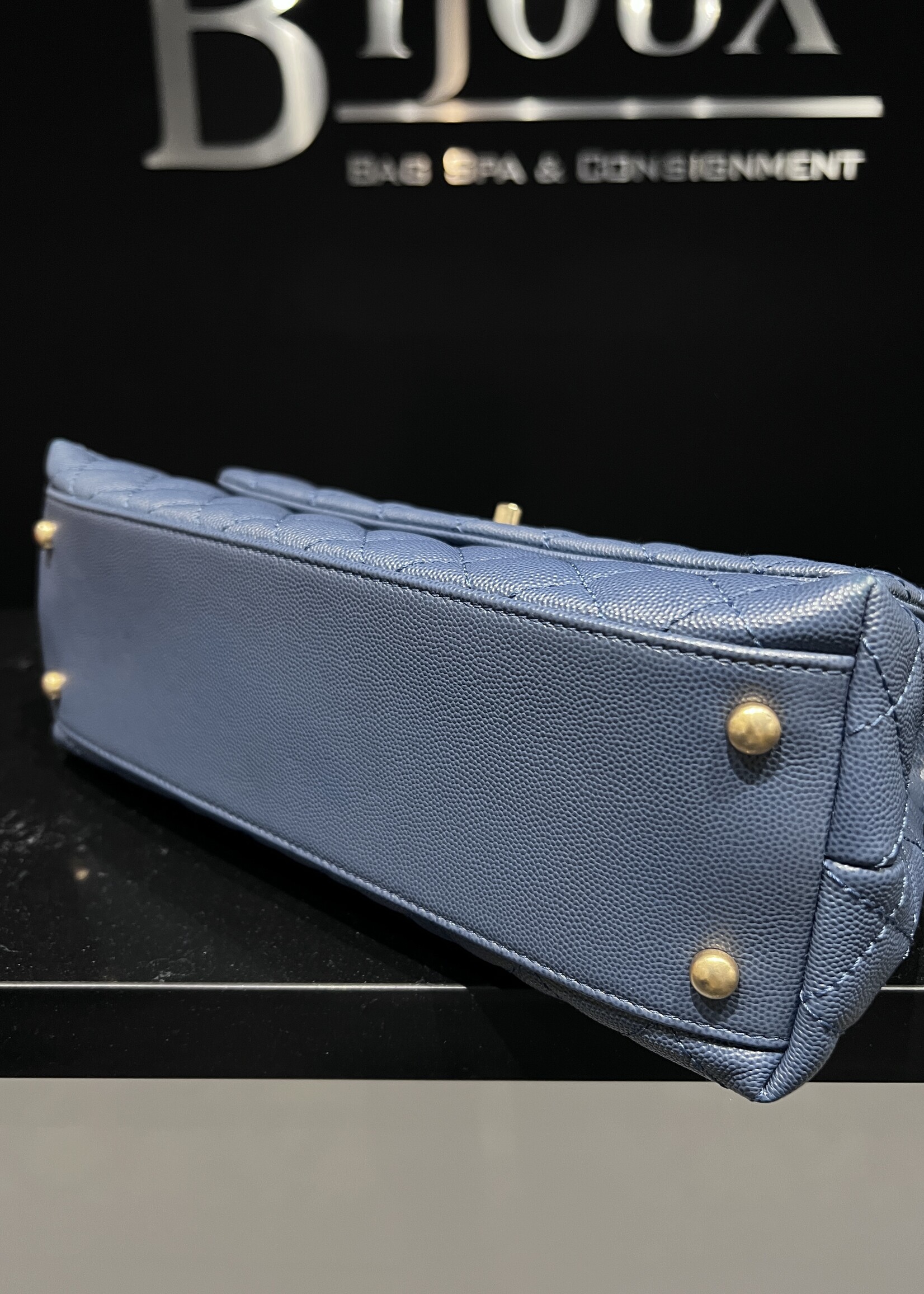 Chanel SOLD - Chanel Medium Coco Handle Blue