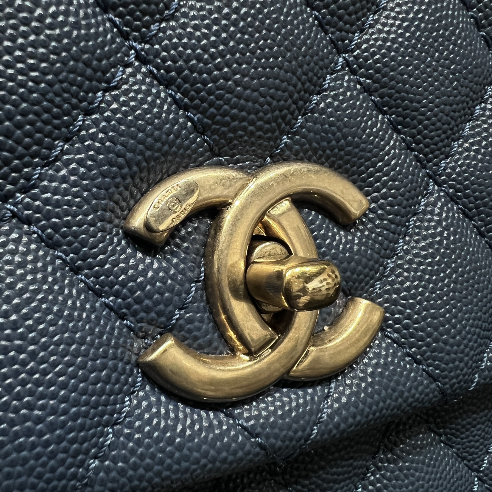 Chanel SOLD - Chanel Medium Coco Handle Blue