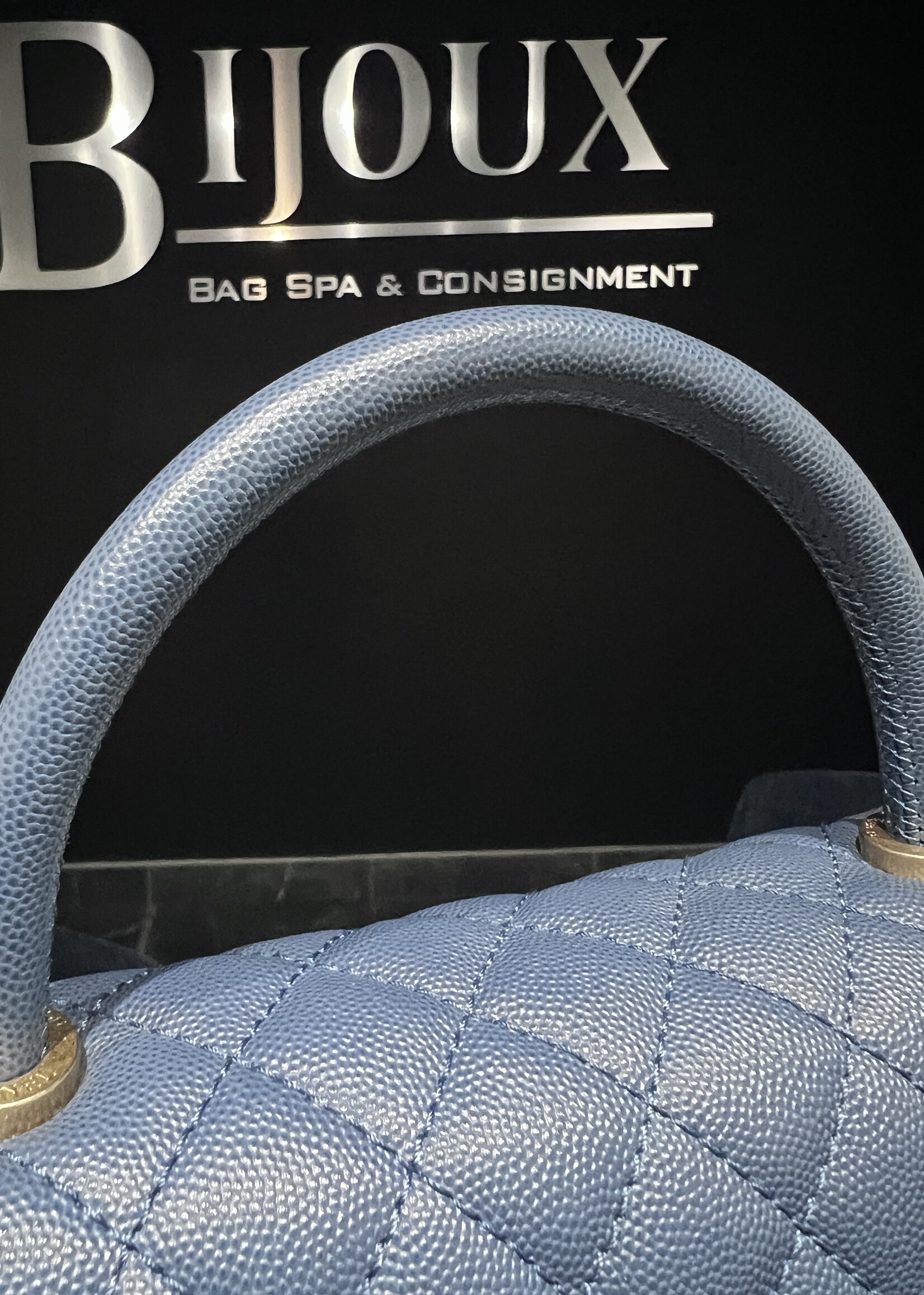 Chanel SOLD - Chanel Medium Coco Handle Blue