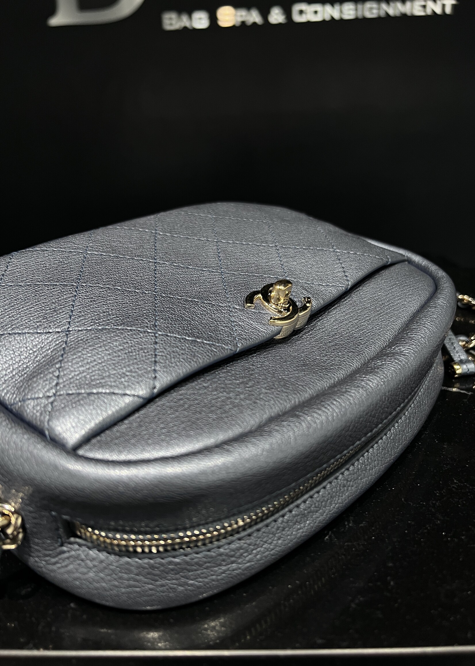 Chanel SOLD - Chanel Small Casual Trip Camera Case Blue