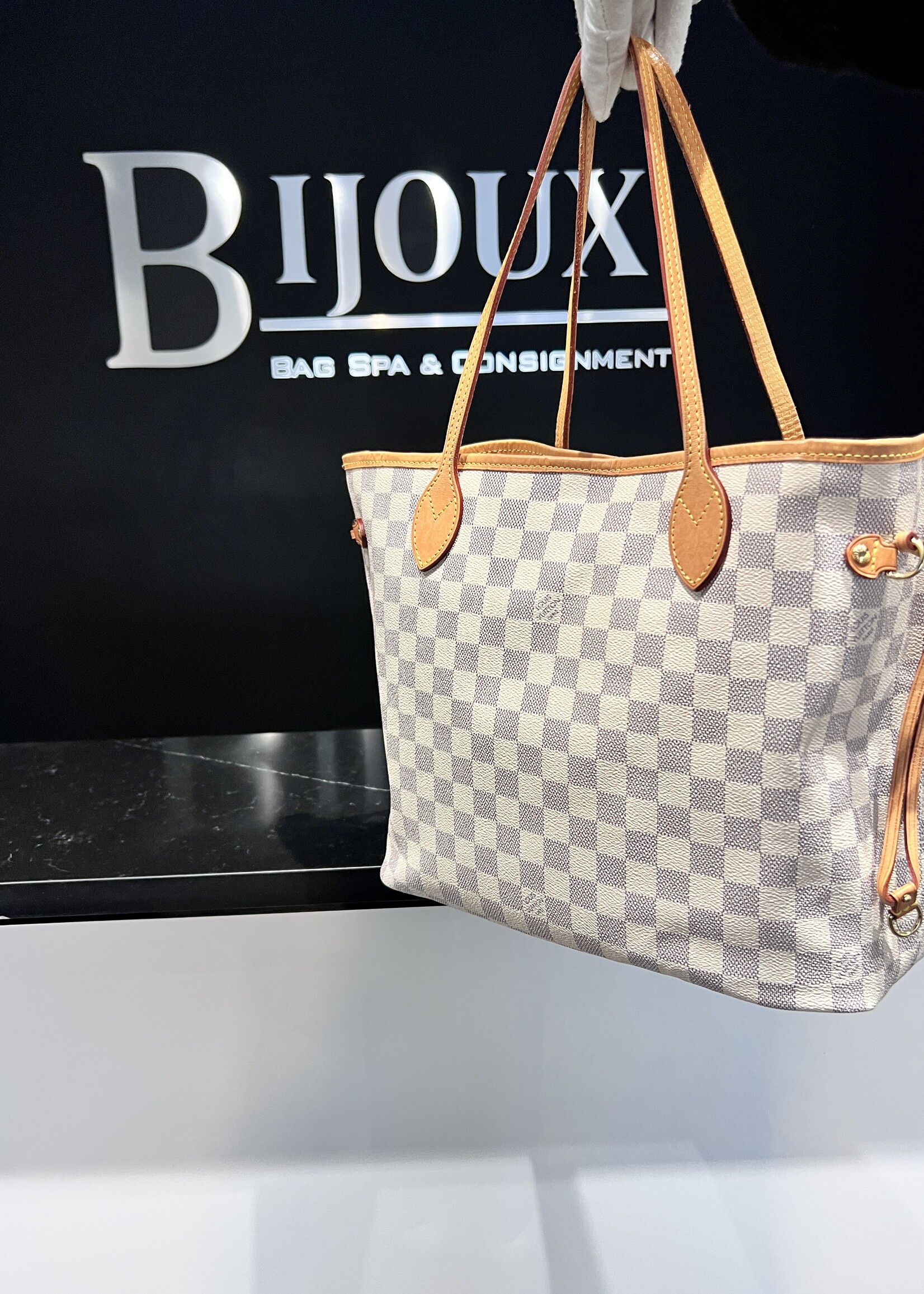 Louis Vuitton SOLD- Louis Vuitton Neverfull Damier Azur MM