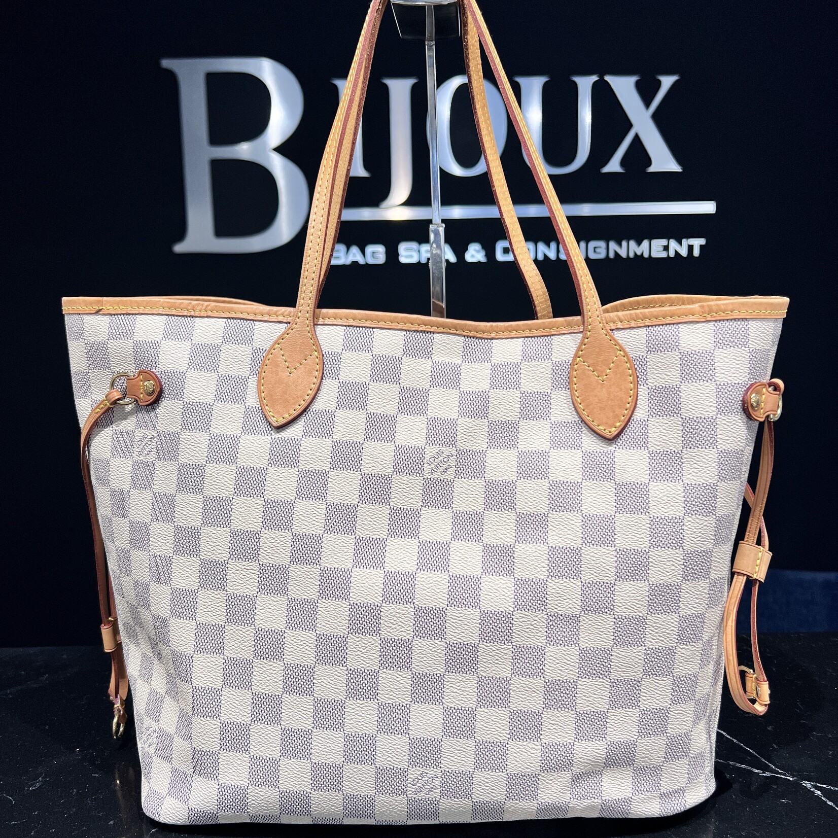 Louis Vuitton SOLD- Louis Vuitton Neverfull Damier Azur MM
