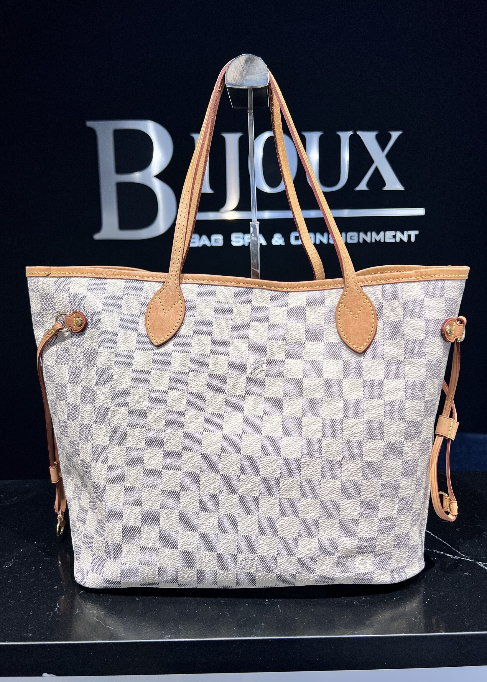 Louis Vuitton SOLD- Louis Vuitton Neverfull Damier Azur MM