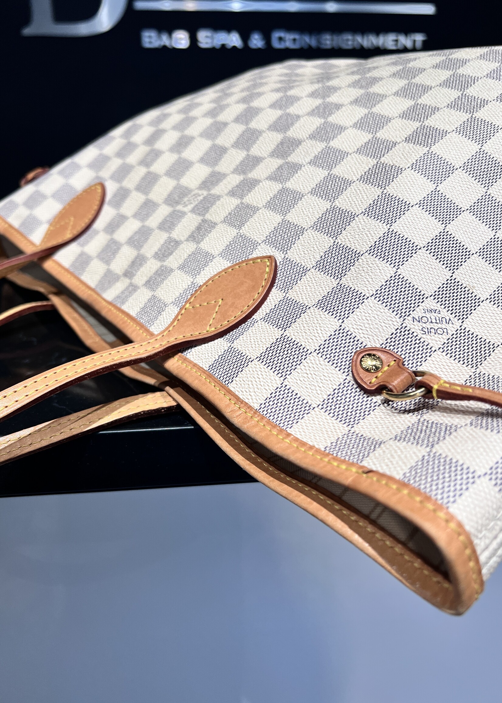 Louis Vuitton SOLD- Louis Vuitton Neverfull Damier Azur MM