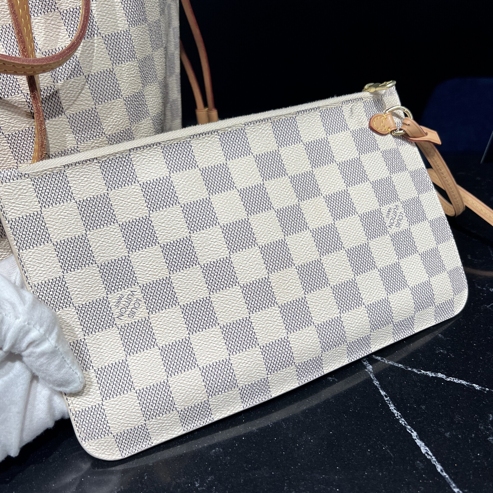 Louis Vuitton SOLD- Louis Vuitton Neverfull Damier Azur MM