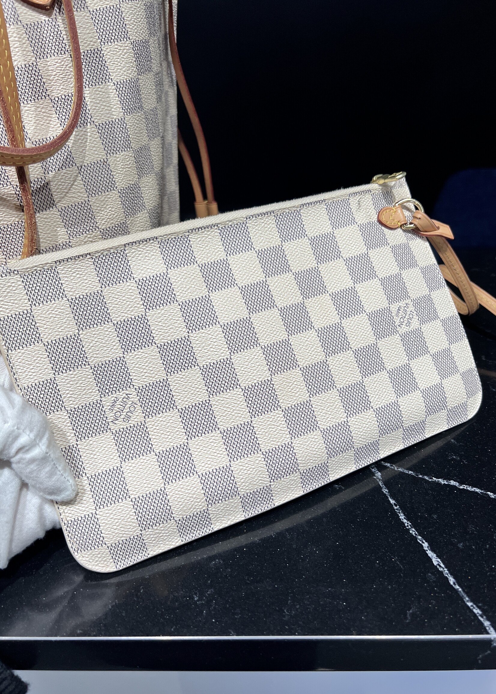 Louis Vuitton SOLD- Louis Vuitton Neverfull Damier Azur MM
