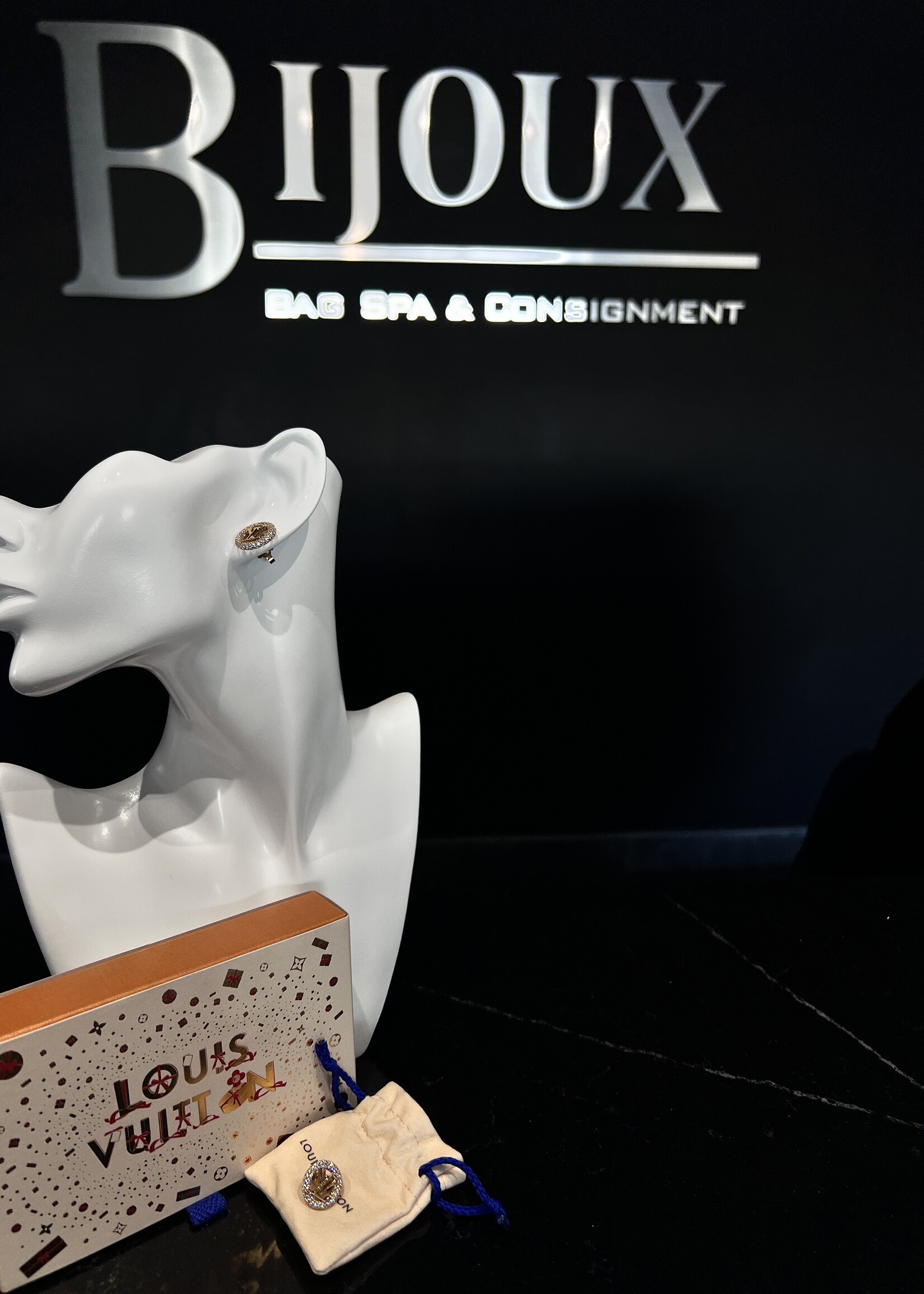 Louis Vuitton SOLD- Louis Vuitton Louise By Night Earrings