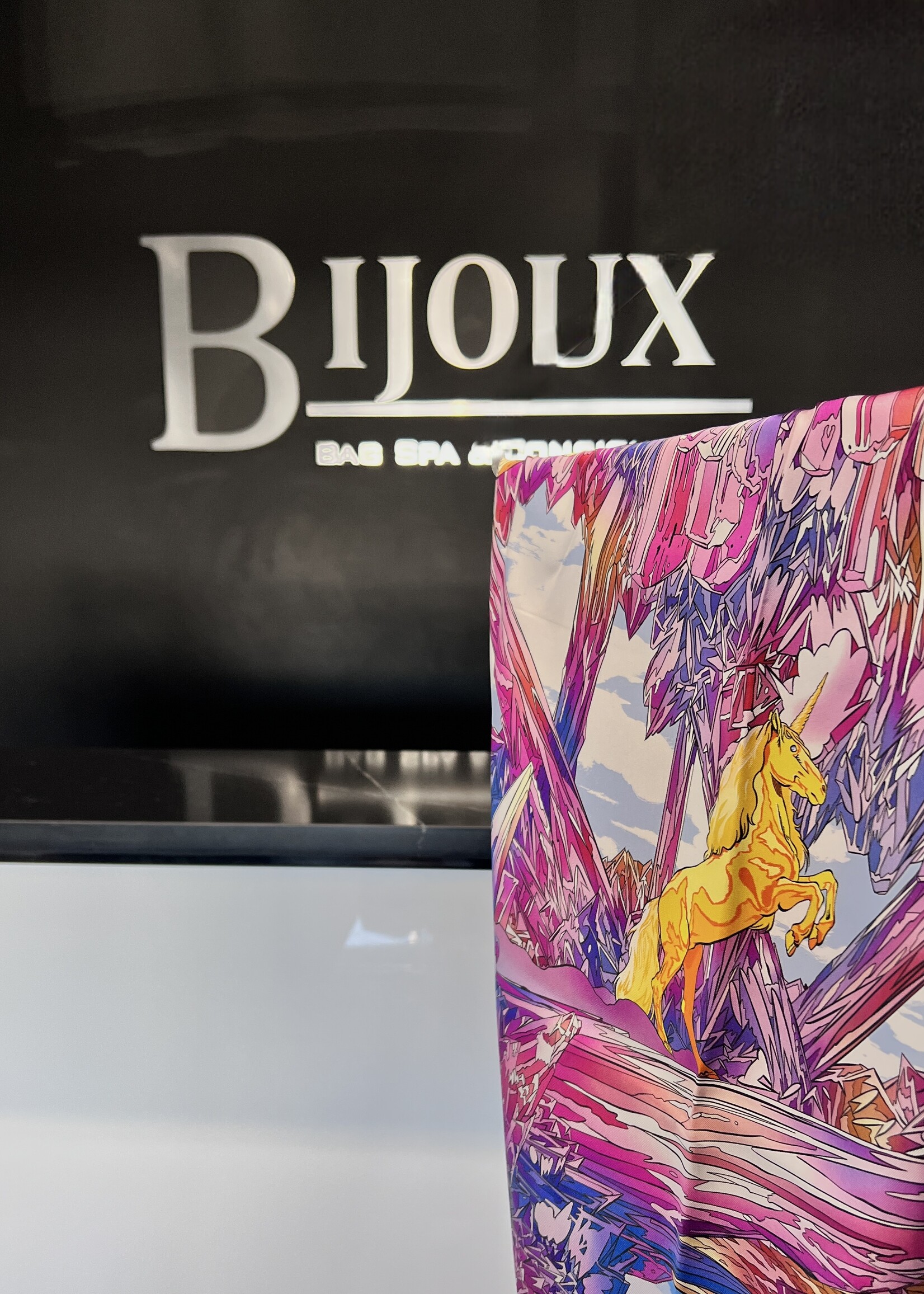 Hermes SOLD- Hermes Valle De Crystal Scarf 90