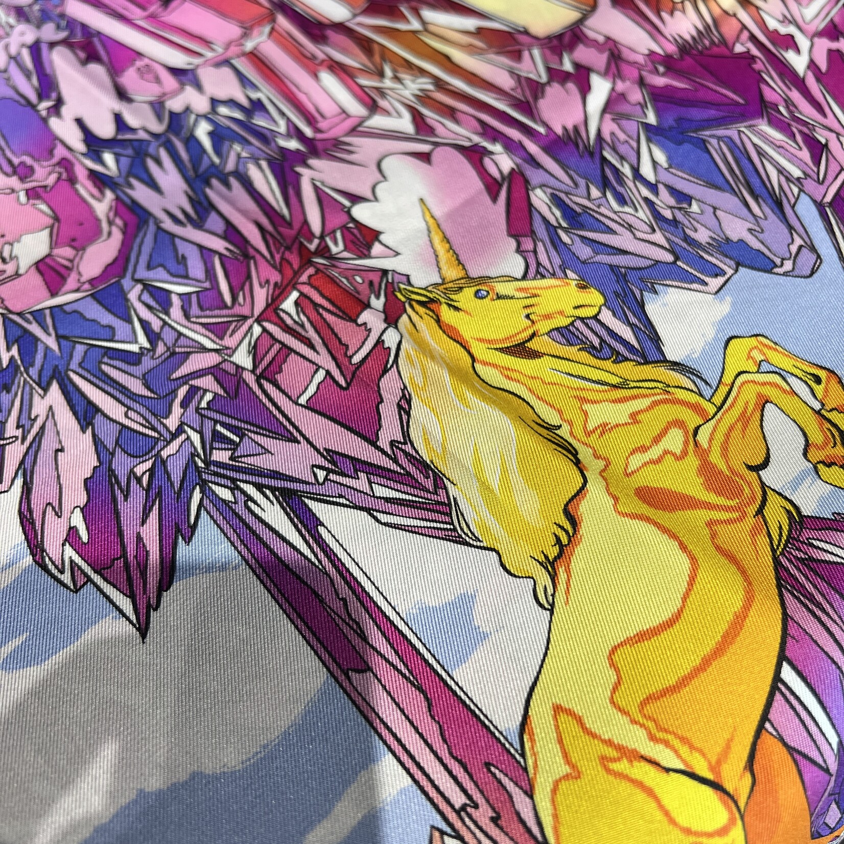 Hermes SOLD- Hermes Valle De Crystal Scarf 90