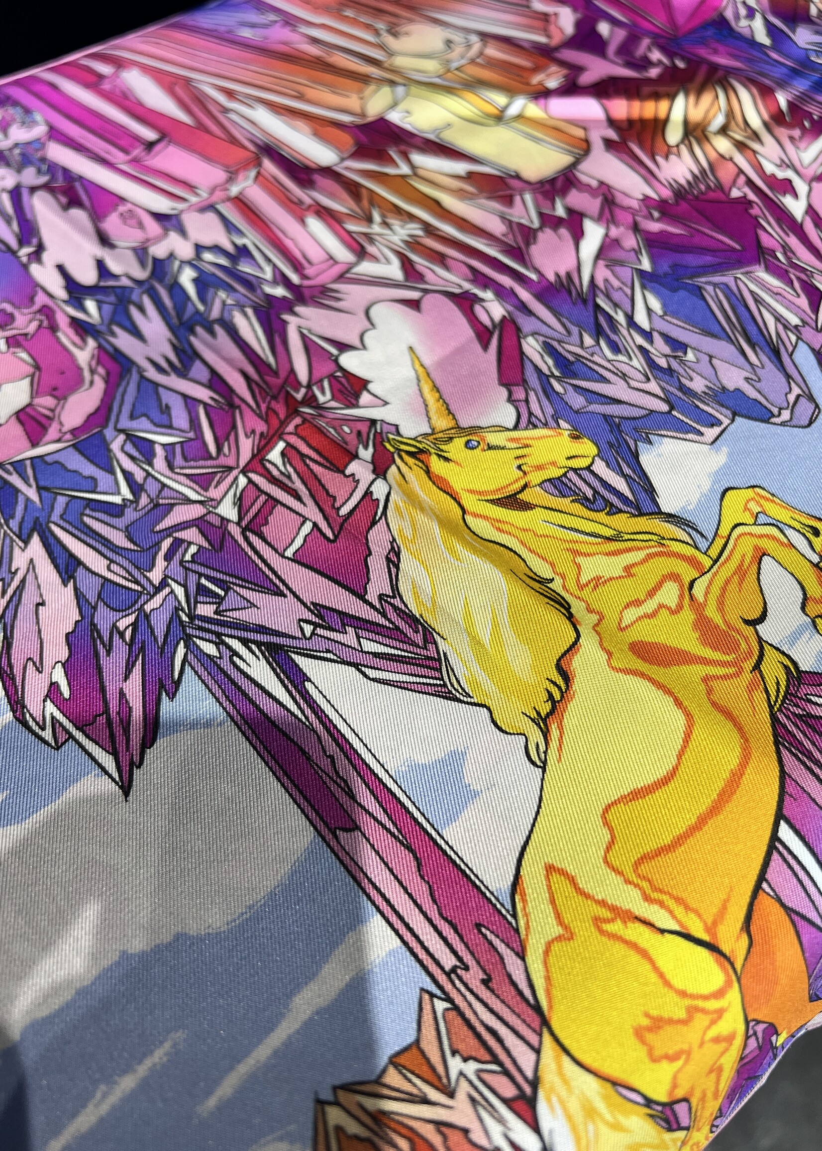 Hermes SOLD- Hermes Valle De Crystal Scarf 90