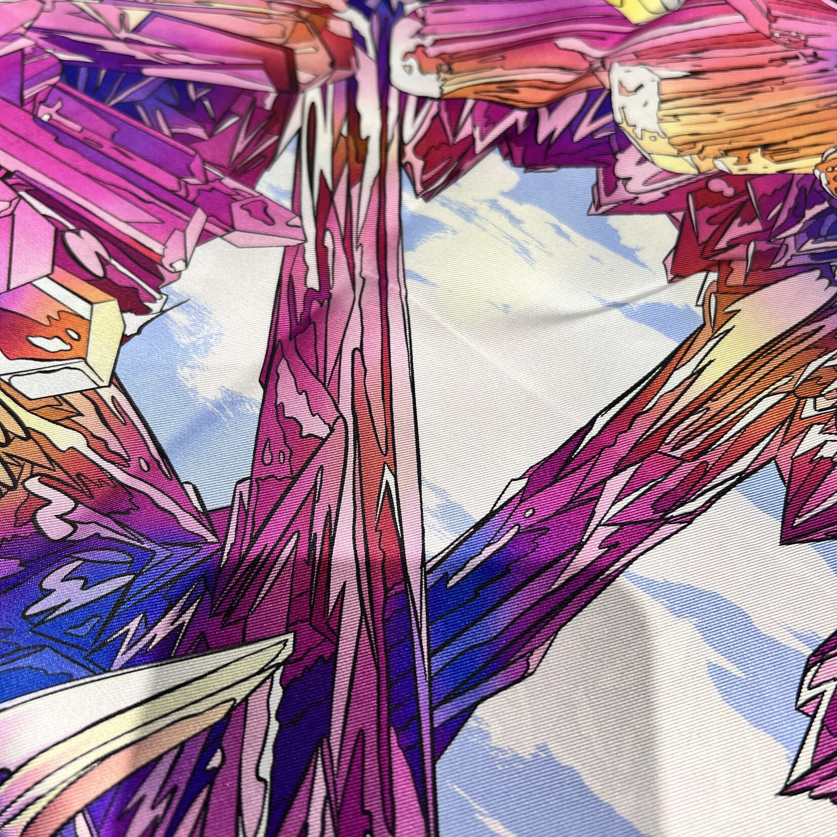 Hermes SOLD- Hermes Valle De Crystal Scarf 90