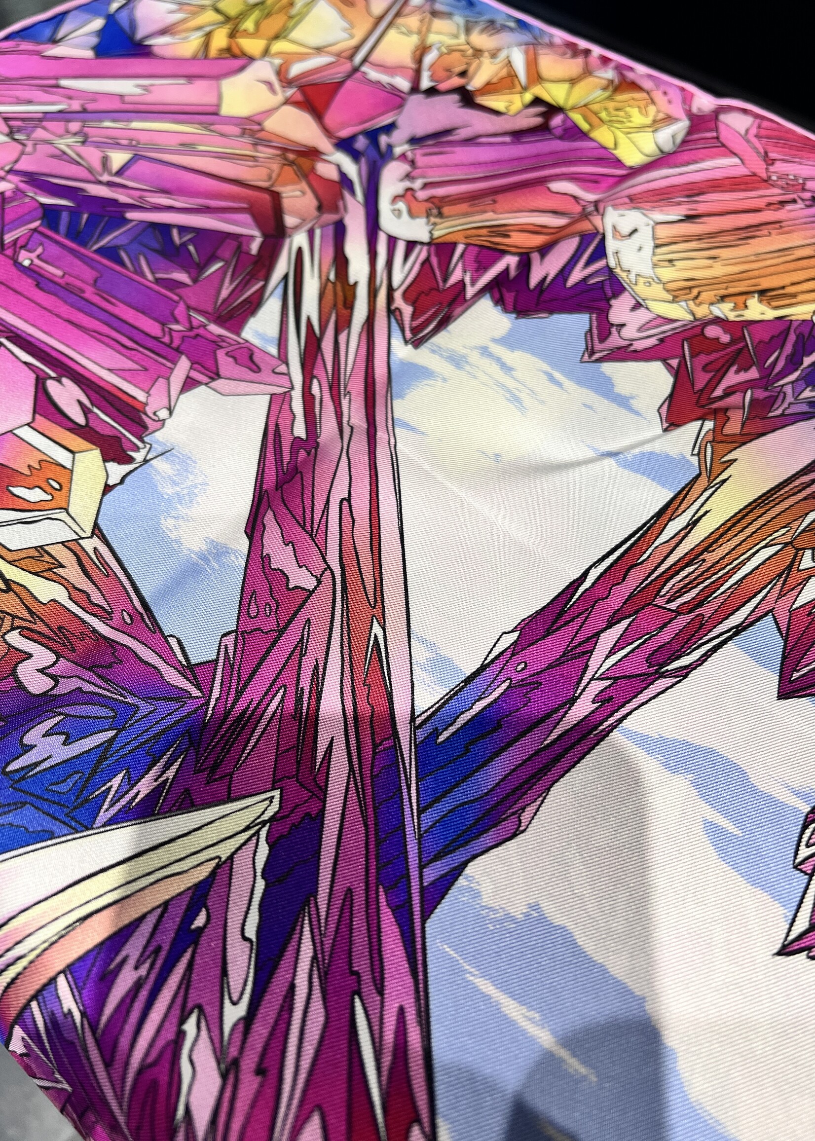 Hermes SOLD- Hermes Valle De Crystal Scarf 90