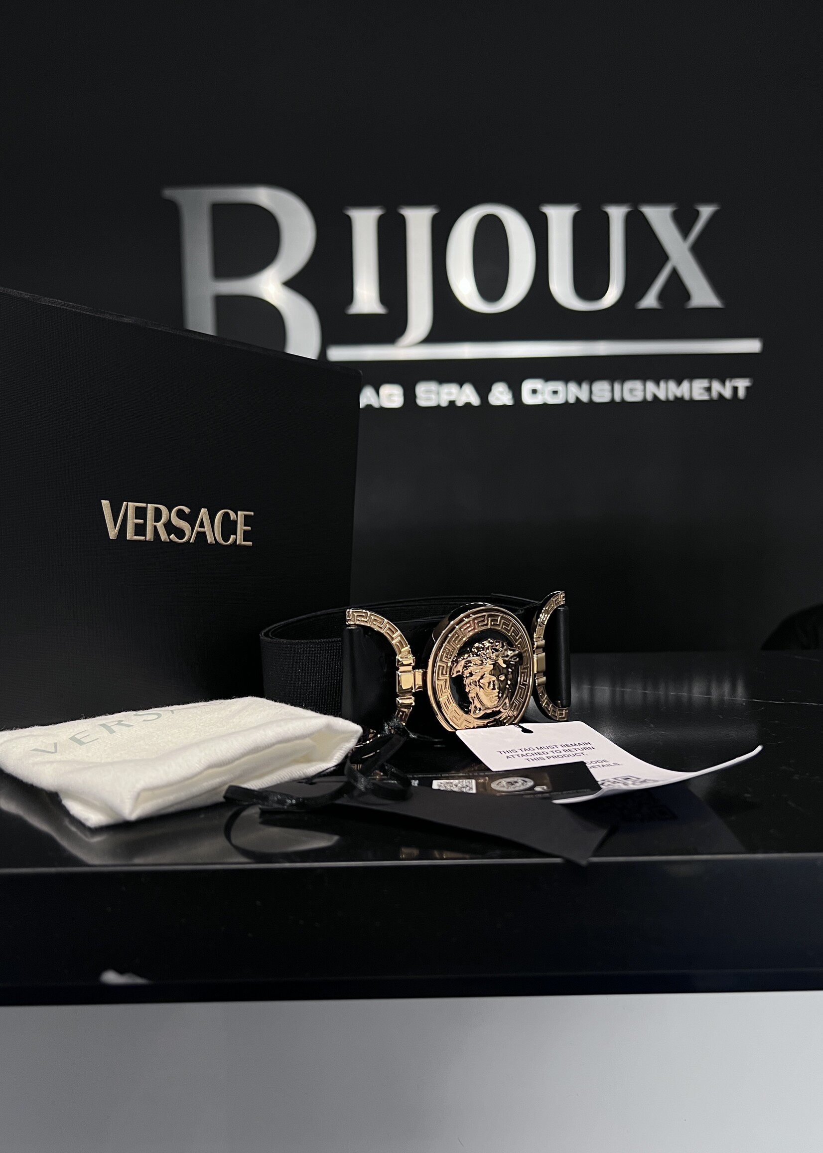 Versace Versace Elastic Belt