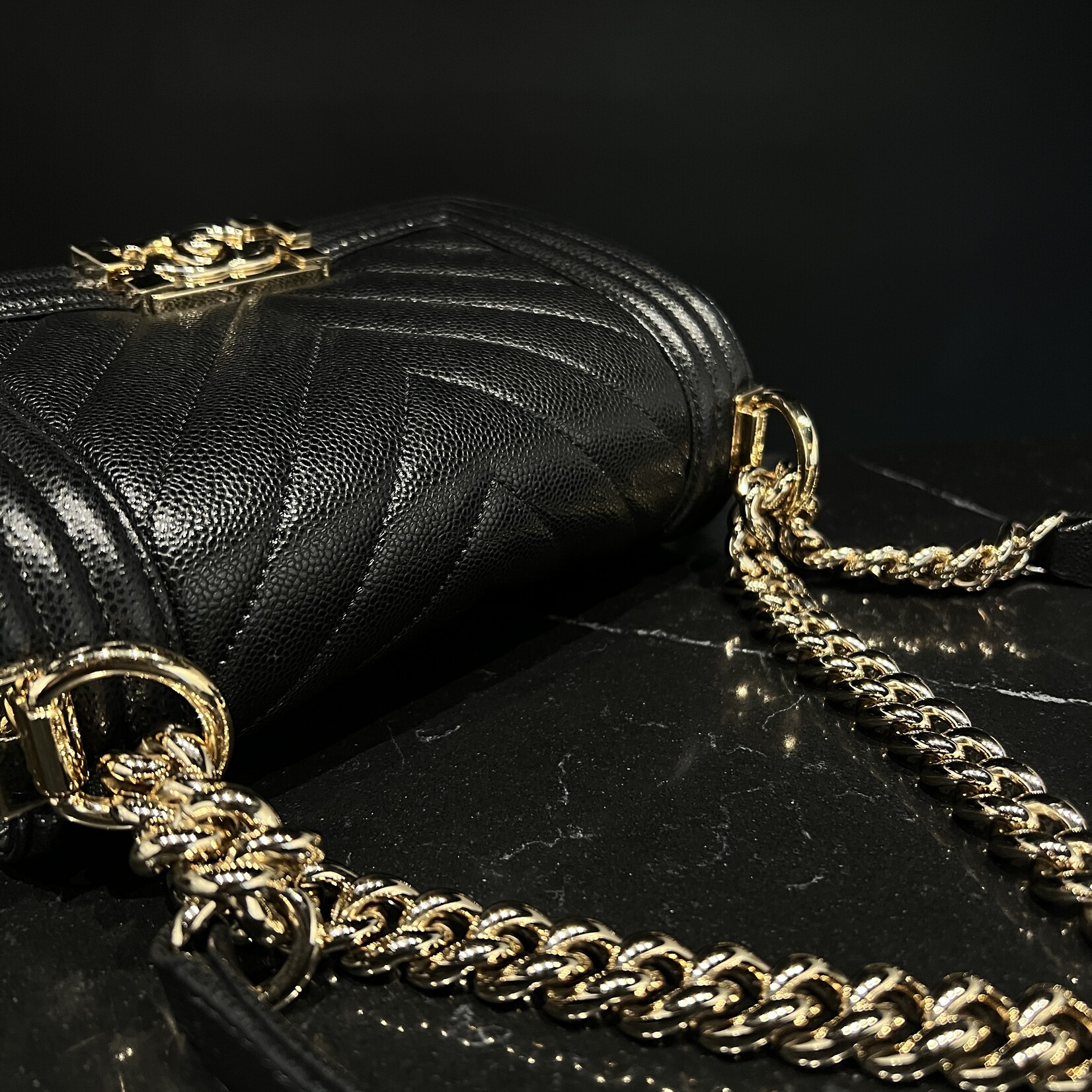 Chanel Chanel Small  Boy GHW Black