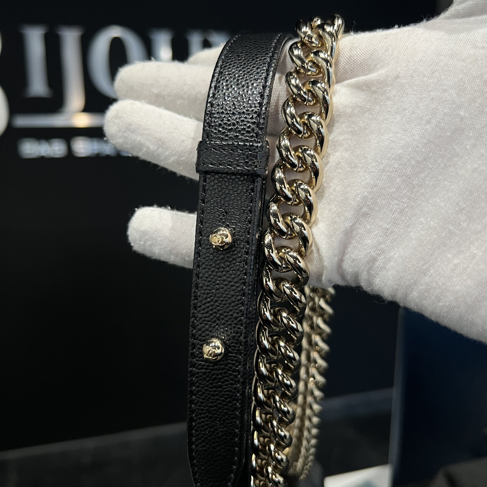 Chanel Chanel Small  Boy GHW Black