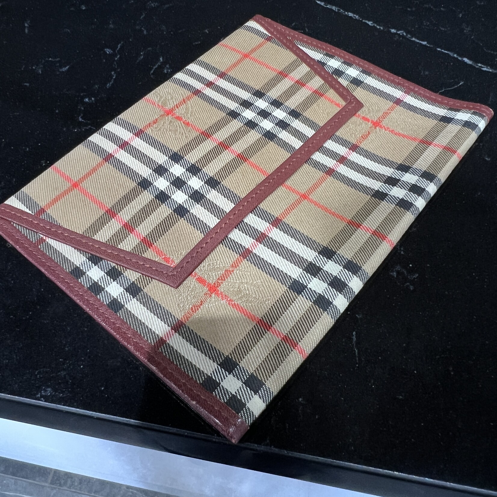 Burberry SOLD - Burberry Haymarket Passport Holder